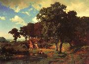 Bierstadt, Albert A Rustic Mill oil painting